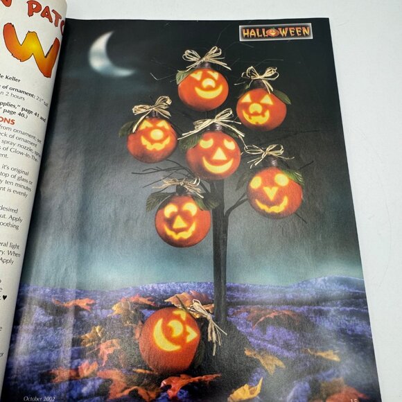 Crafts N Things October 2002 Magazine 31 Holiday Craft Projects Halloween Decor - Picture 4 of 7